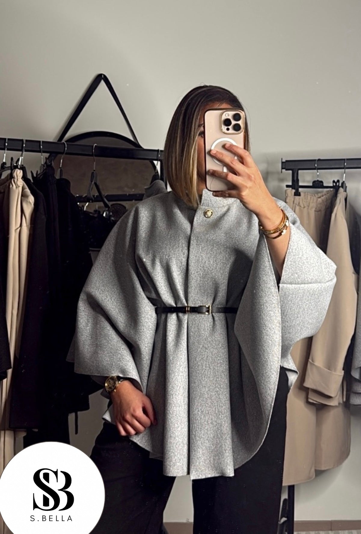 PONCHO Gris